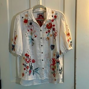 Johnny Was Ruth Lisbon Blouse NEW WITH TAGS